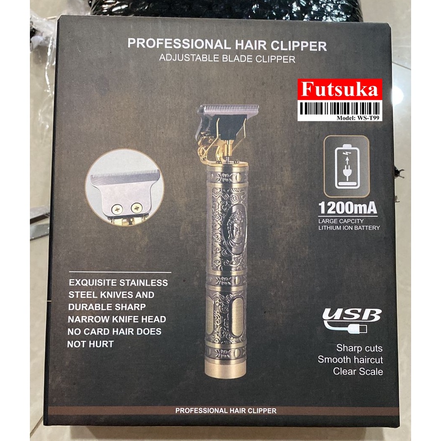 T99 Budha Buddha Trimmer Alat Cukur Ukir Rambut Clipper Trimmer Carving Hair Tato Tatto Futsuka WS-T99