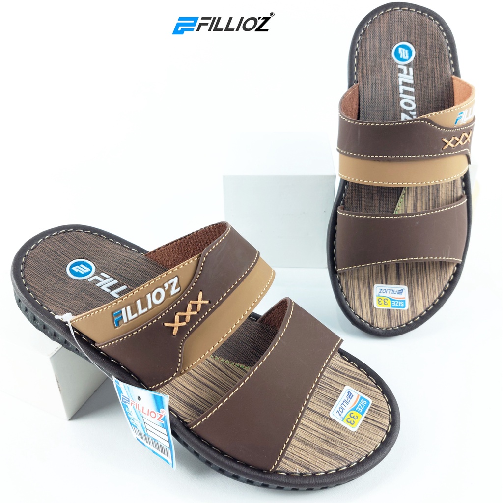 Sandal anak cowok Kulit / sandal anak Laki Selop Terbaru Fillioz ANK93