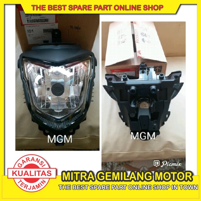 PROMO REFLEKTOR LAMPU DEPAN CB150R OLD ASLI SET BATOK DEPAN BELAKANG