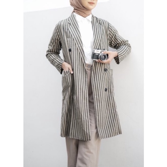 Cuci gudang stripes blazer