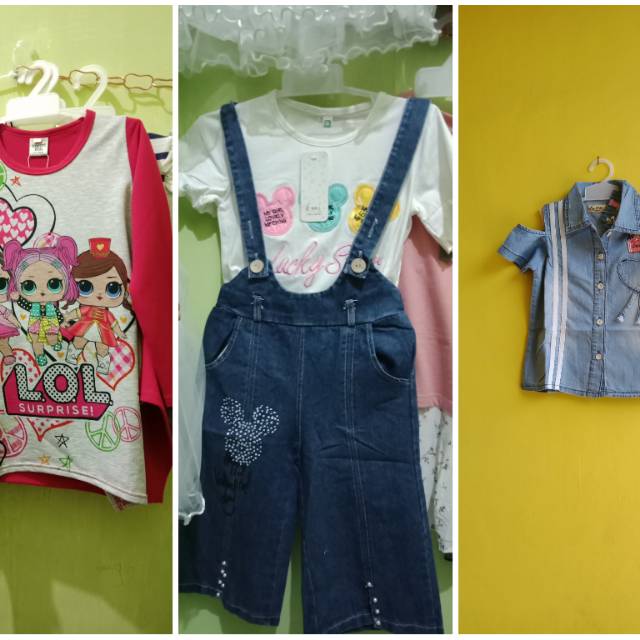 Overalll jeans n tunik