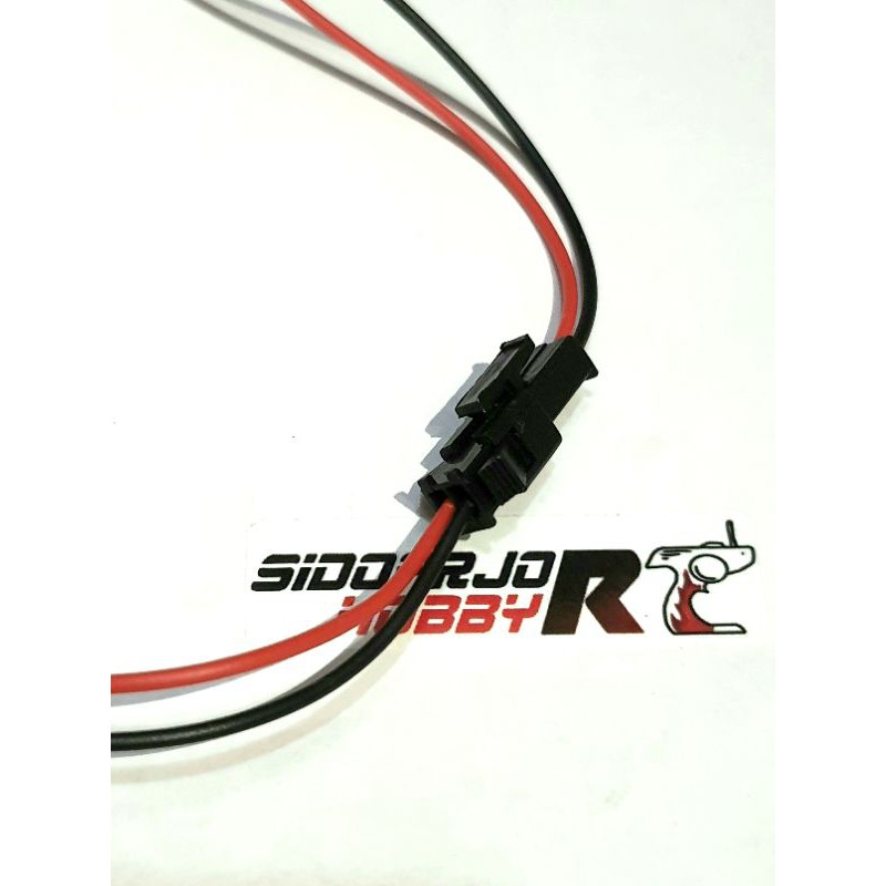 Soket connector baterai MN99 WPL Soket SM plug hitam