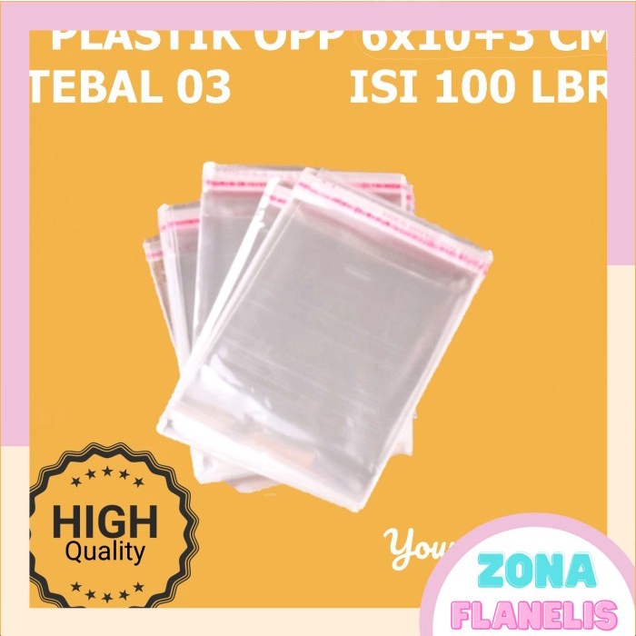 

BESTSELLERBESTSELLER PLASTIK OPP 6X10 ( SEAL / LEM ) @100 LBR BUNGKUS ROTI, AKSESORIS DLL TERLARIS