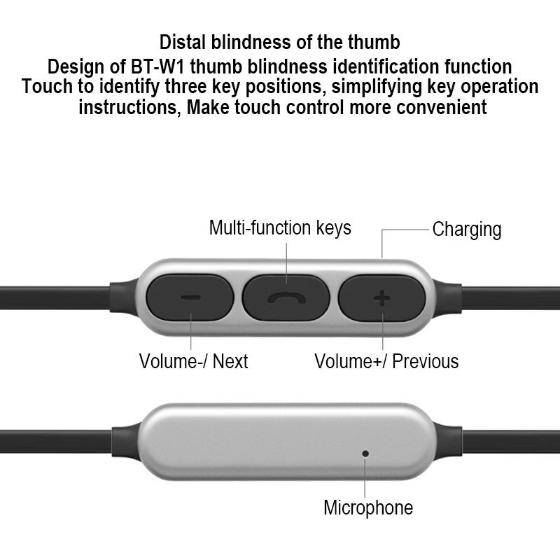 BT-W1 Bluetooth Earphone BT W1 In Ear HiFi Magnetic Sport Headset