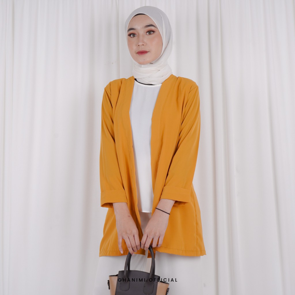 Ghanimi - Basic Outer / Outer Polos / Outer Kerja / Baju Kerja / Outer Daily / Outer Simple / Luaran Polos / Outer Timeless / Outer Casual Formal / Outer Wolfis / Outer Tangan Panjang / Outer Panjang