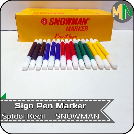 

Spidol Kecil Warna Sign Pen Pencil Marker SNOWMAN PW-1A