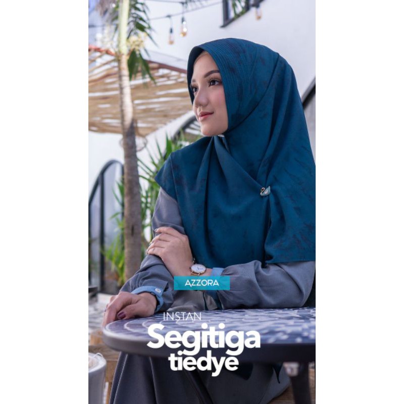 JILBAB INSTAN SEGITA TIEDYE AZZORA | SEGITIGA TYEDIE AZZORA |Segitiga Instan Tyedie Azzora