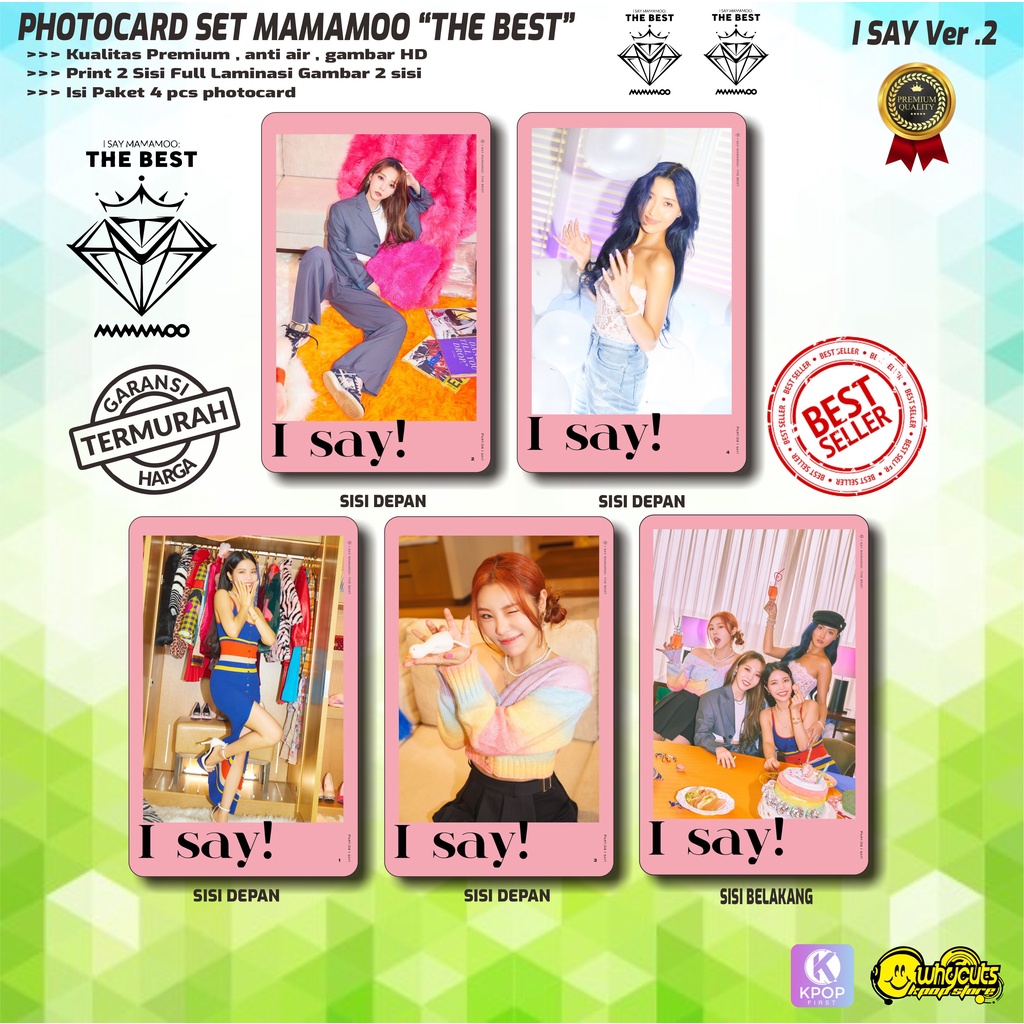 PHOTOCARD SET KPOP PREMIUM MAMAMOO THE BEST