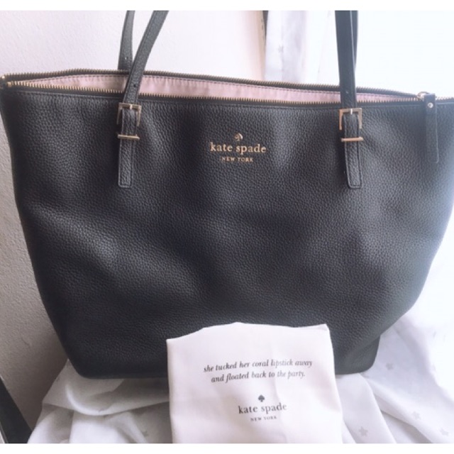 preloved katespade kate spade authentic hitam tas kerja totebag wanita bag premium ori original