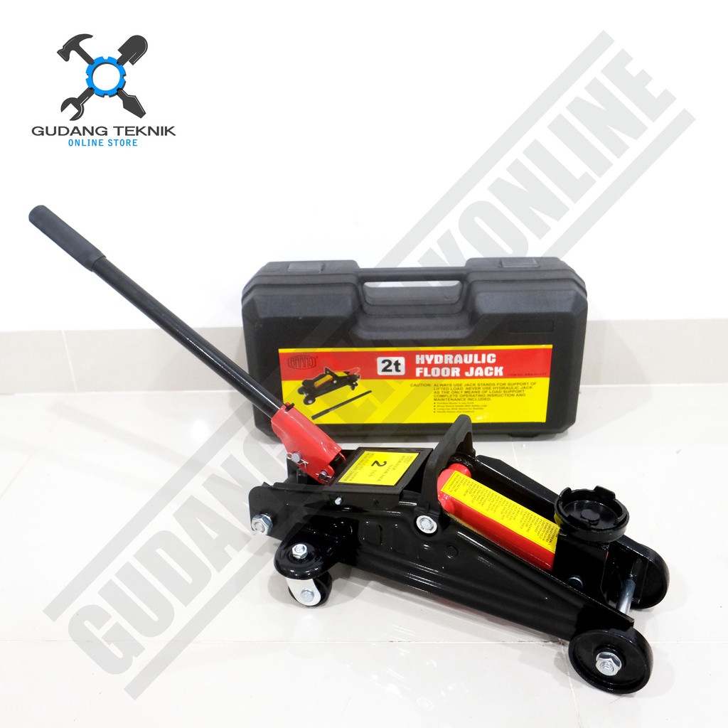 Dongkrak Buaya DONGWA 2 Ton / Dongkrak Mobil 2Ton BRANO - Hydraulic Trolley Jack Mobil 2T