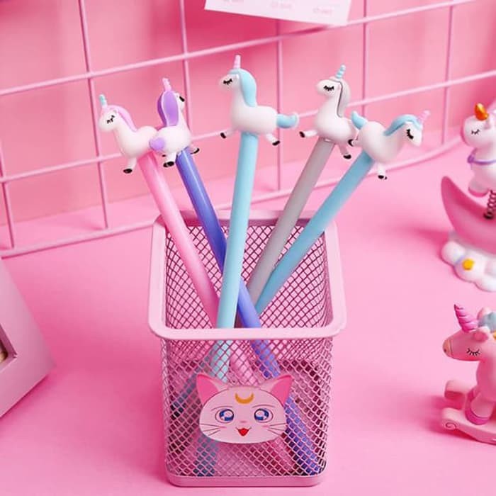 

LMX pen gel cute unicorn gel ballpoint spe051 Hijau Tosca