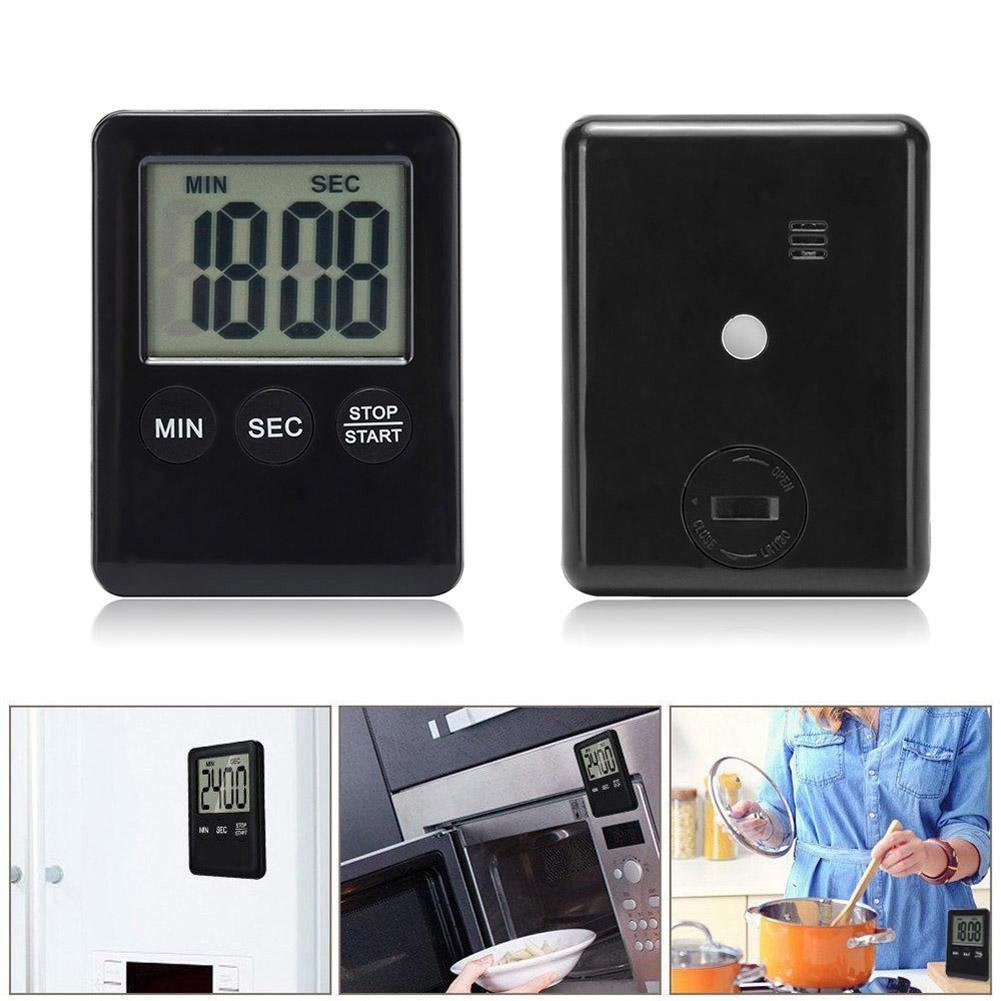 Alarm Digital Dapur Masak Magnet LCD Alarm Digital Timer