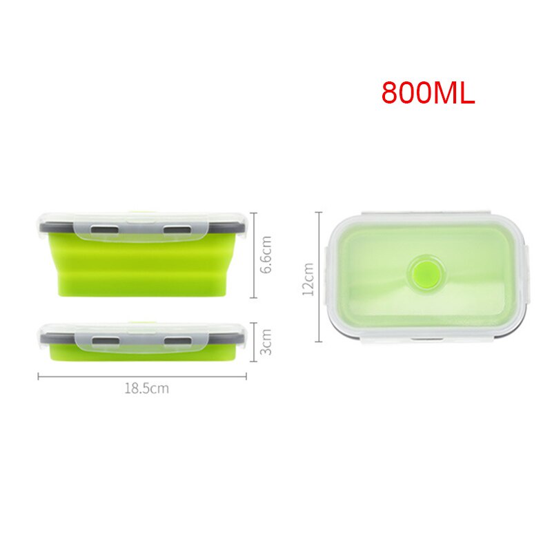 ACEBON Kotak Makan Foldable Healthy Bento Lunch Box Eco Friendly 800ml - TN99