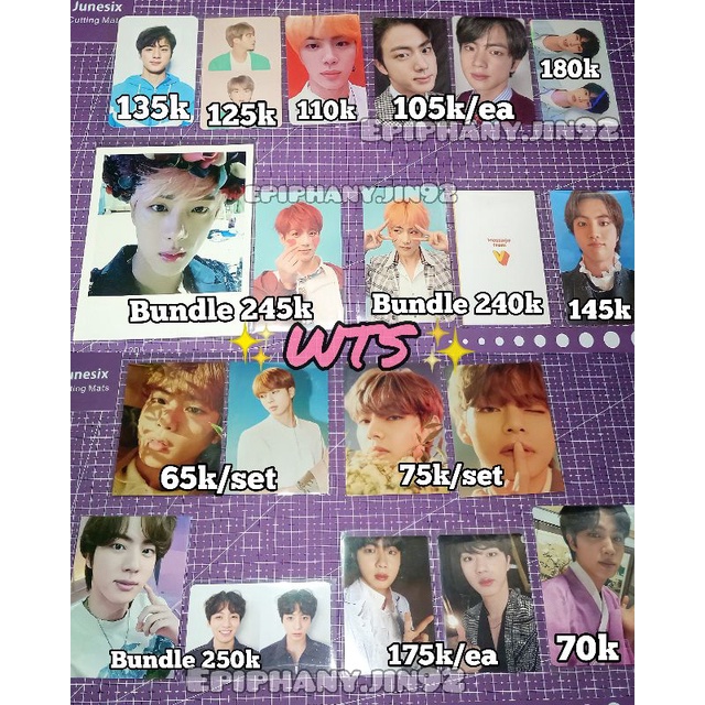 [READY INA] PHOTOCARD TAEHYUNG JUNGKOOK DILAN ANSWER F JIN TEAR R HYBE INSIGHT TAEHYUNG JIN MCB ROUT