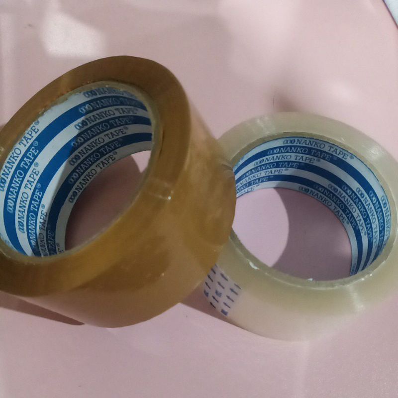 

LAKBAN SOLASI BENING / COKLAT | ISOLASI NANKO TAPE BESAR COKLAT