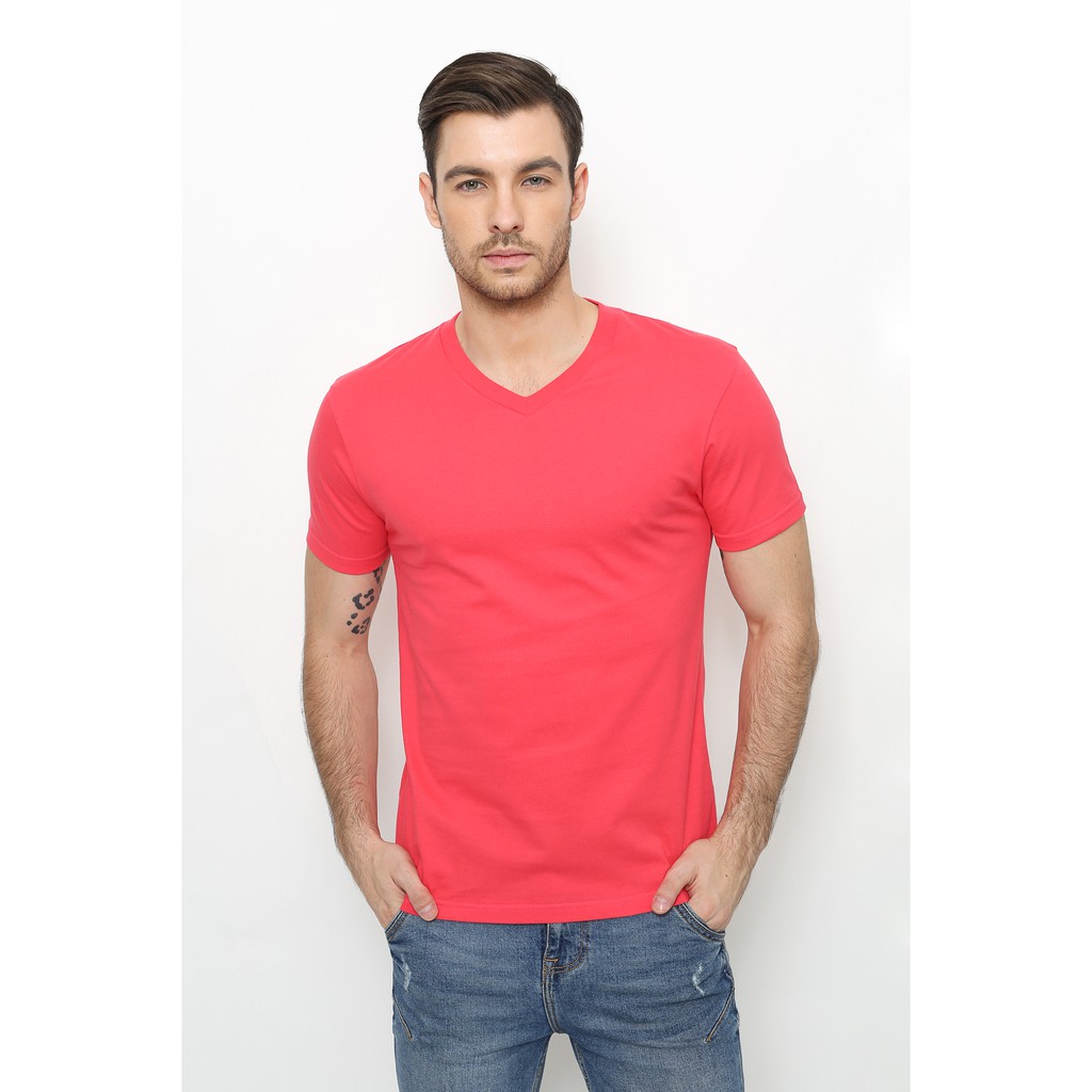 GTEE-MEN-KAOSPOLOS-KERAH-V.NECK-PINK
