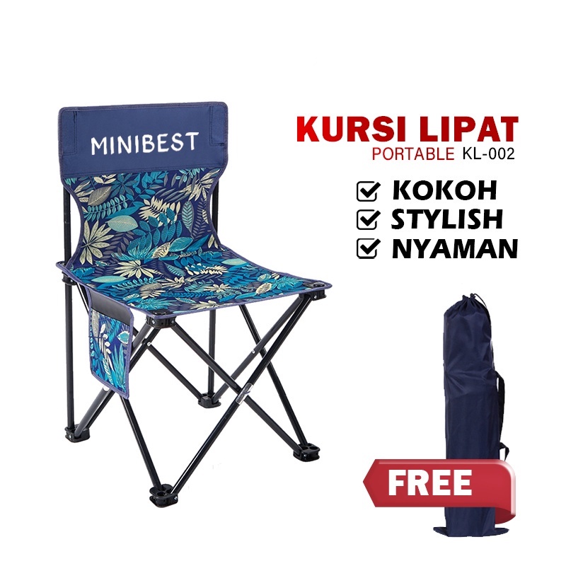 SB Kursi Lipat Camping Kursi Lipat Outdoor Portable Kursi Gunung Bangku Extra Besar Super Kokoh