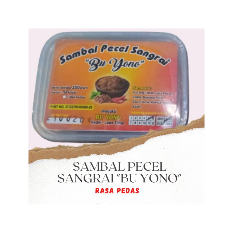 

Sambel Pecel Sangrai dan Bumbu Gado-Gado Bu Yono