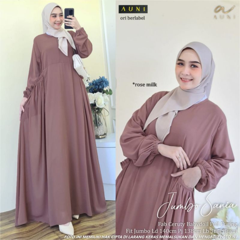 Gamis Dress Jumbo Sania by Auni