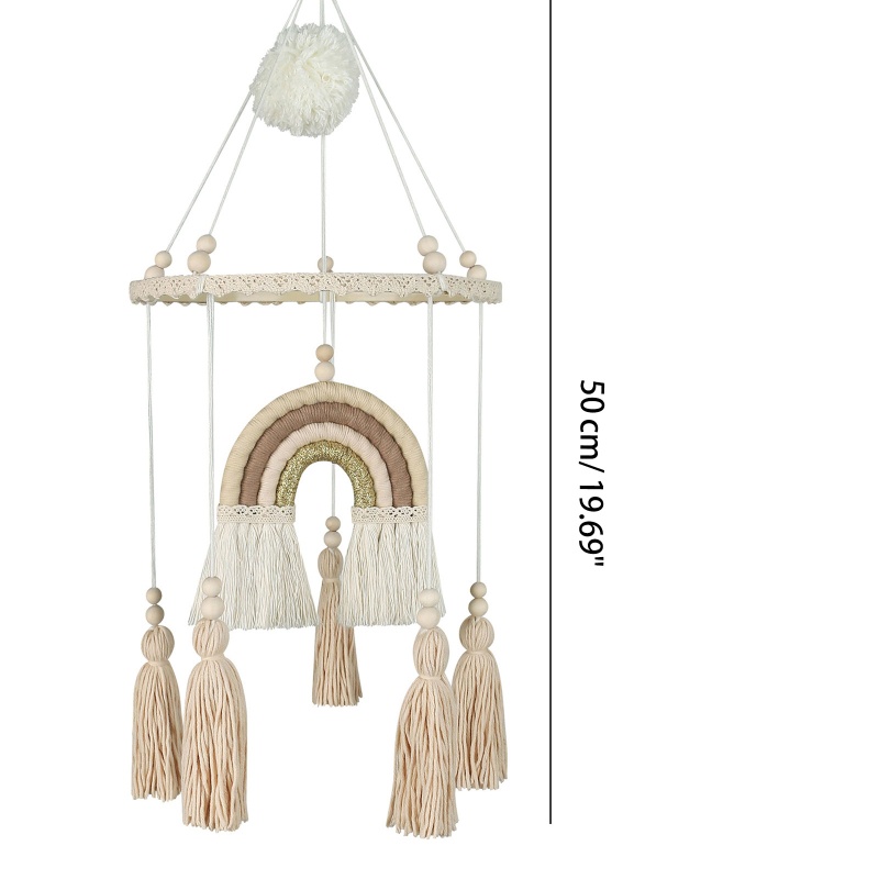 Mary Handmade Tenun Ornamen Wall Art Anyaman Hiasan Dinding Liontin Dekorasi Tangan