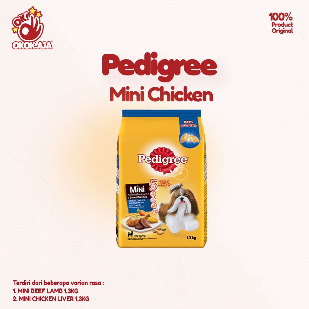 Makanan Anjing murah Pedigree MINI 1,3kg