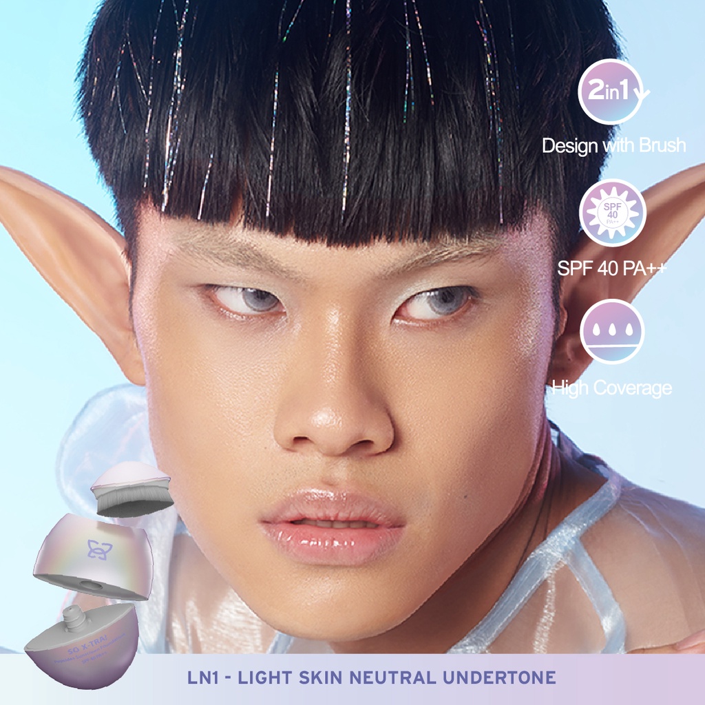 MOP Mother Of Pearl - So X-TRA! Peptides Sunscreen Foundation SPF 40 PA ++ - LN1 Memanjakan Kulit