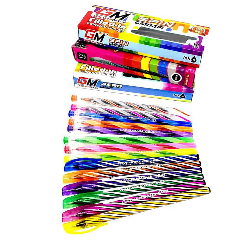 

HOT SALE Pulpen murah lilin spiral pen balpoint pena Terjamin