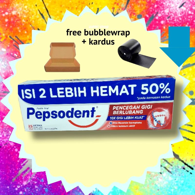 pepsodent pasta gigi pencegah gigi berlubang2 x225 gram murah