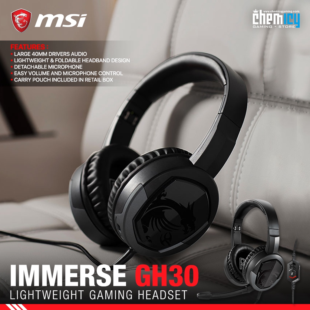 MSI Immerse GH30 V2 Lightweight Gaming Headset