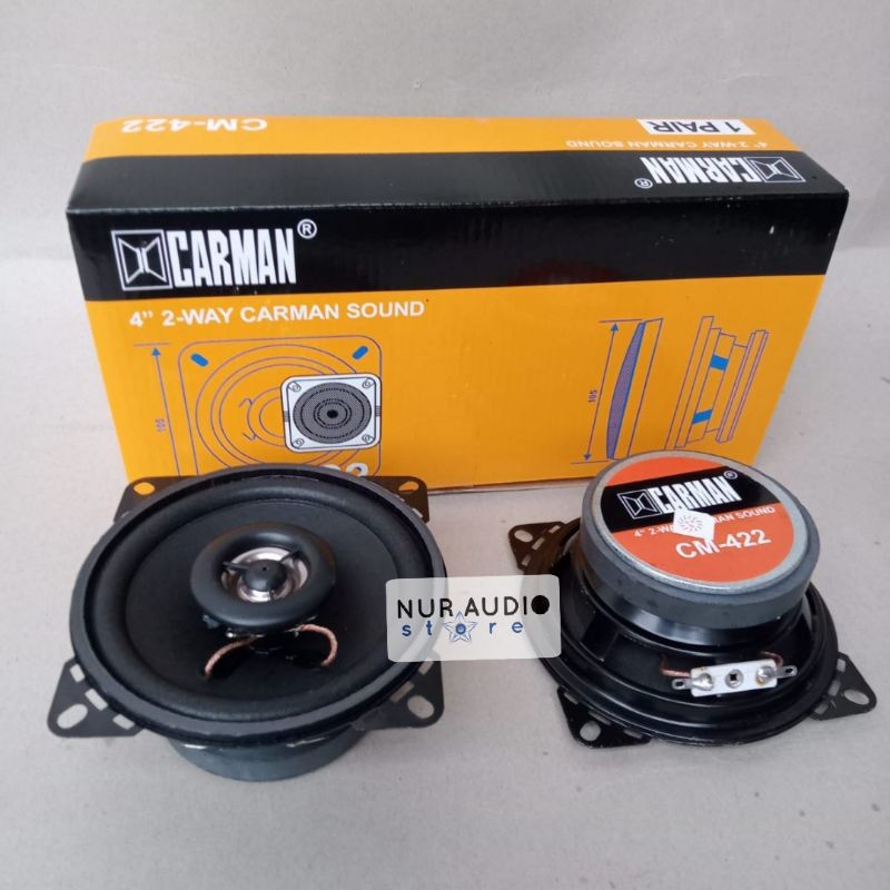 Speaker 4inch 2 Way CARMAN CM-422 Speaker Pintu Mobil 4inch