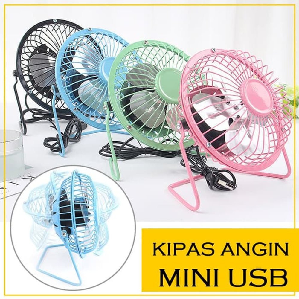 Kipas Angin Besi Mini USB Fan Portable Fan Kipas Angin Mini Portable Mini Fan Kipas angin portable