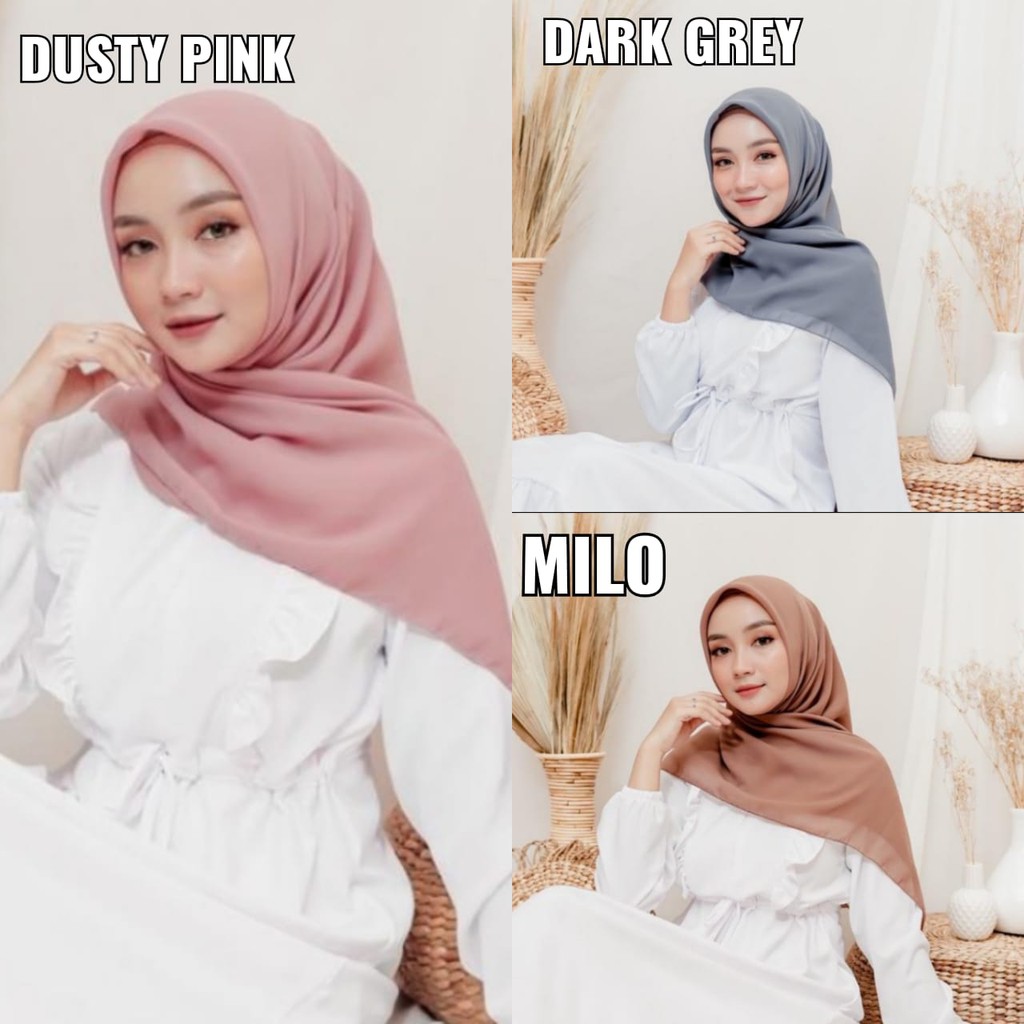 NunuLisaTan- hijab wanita model terbaru trand kerudung bella square segi empat