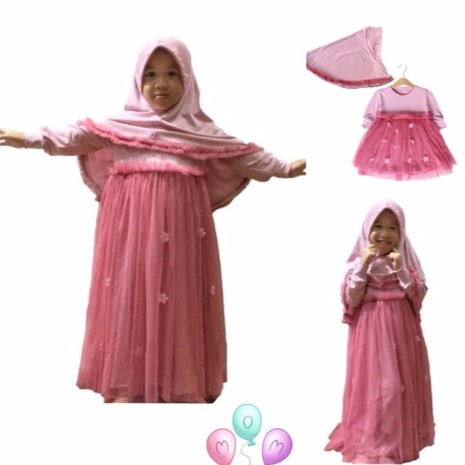 Almira Tutu Dress / baju muslim anak murah