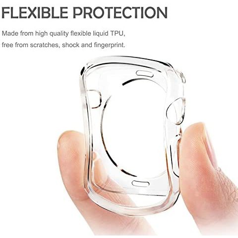 Soft Case Transparan Non Full Case Untuk Apple Watch watch 3 4 5 6 Front PC Electroplating TPU PREMIUM NON FULL CASE