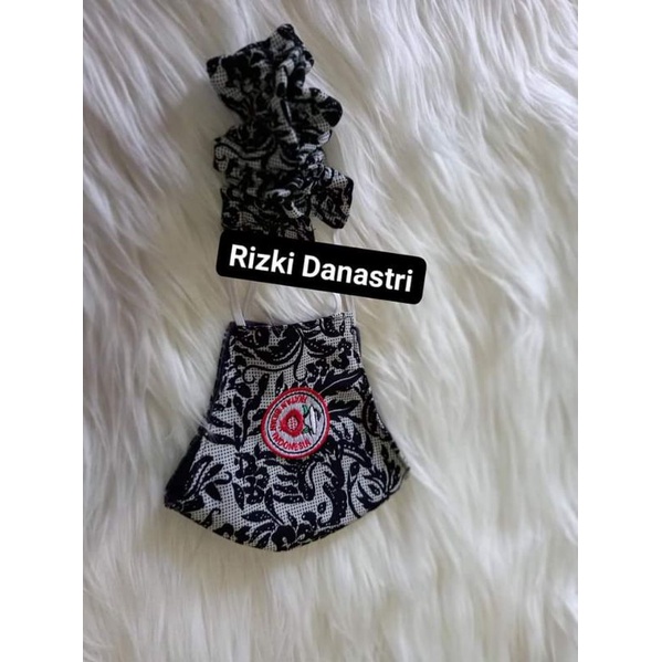 Masker Batik  IBI Berlogo
