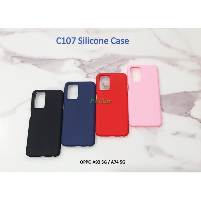 C107 OPPO A93 5G / A74 5G Colourful Ultrathin Silicone Matte Soft Case