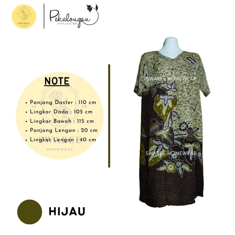 Daster Busui Baju Wanita Batik Pekalongan Baju Daster Kekinian Lengan Pendek