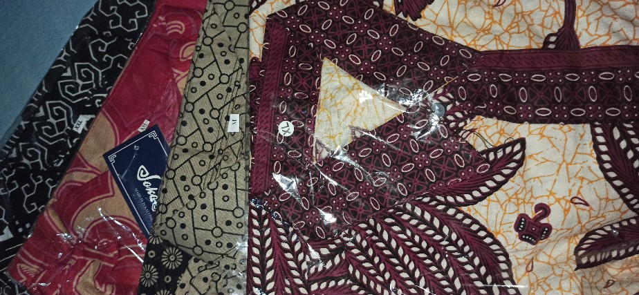 Size M. L. Xl. 2l.3l.4l .. Bswart Batik Hrb026 Kenongo Hem Pendek Padi Pekalongan M L Xl Batik