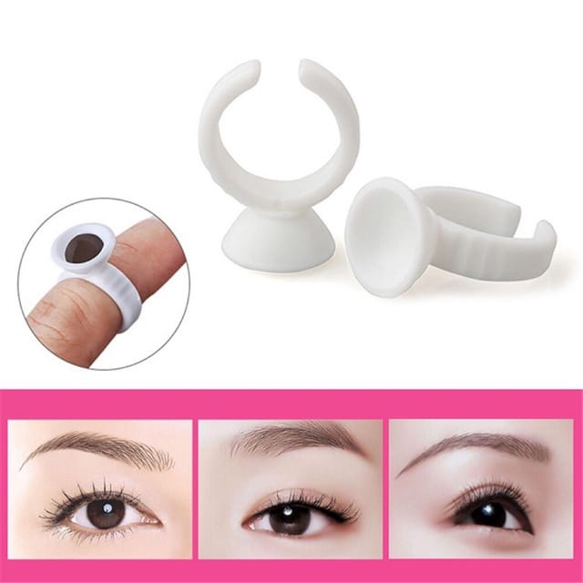 ✿ELYSABETHME✿ Cincin untuk lem bulu mata atau tinta per pcs untuk tanam bulu mata eyelashes extension salon kecantikan