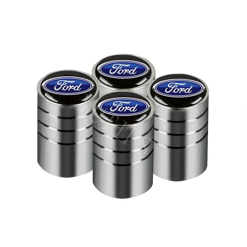 Ford 4Pcs Tutup Pentil Ban Mobil Bahan Aluminum Alloy Untuk Focus Everest Mustang Fiesta Ranger Ecosport