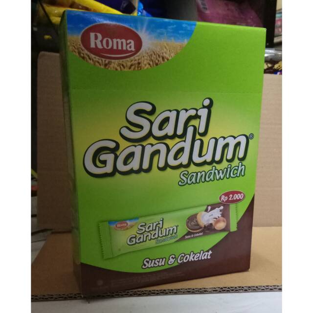 roma sari gandum 1box/12pcs