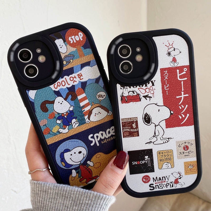 Case Motif Kartun Anjing Untuk IPhone 12 13 11 Pro Max X Xs Max Xr 7 8 Plus Yjts