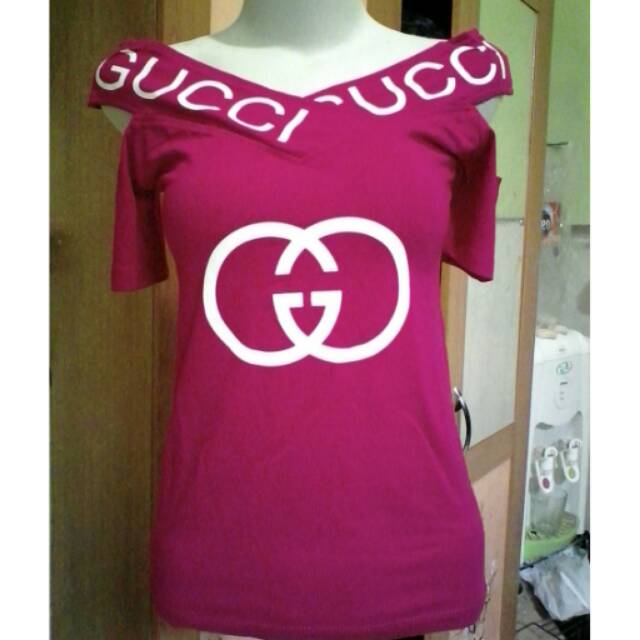 Baju gucci bhan kaos strech import