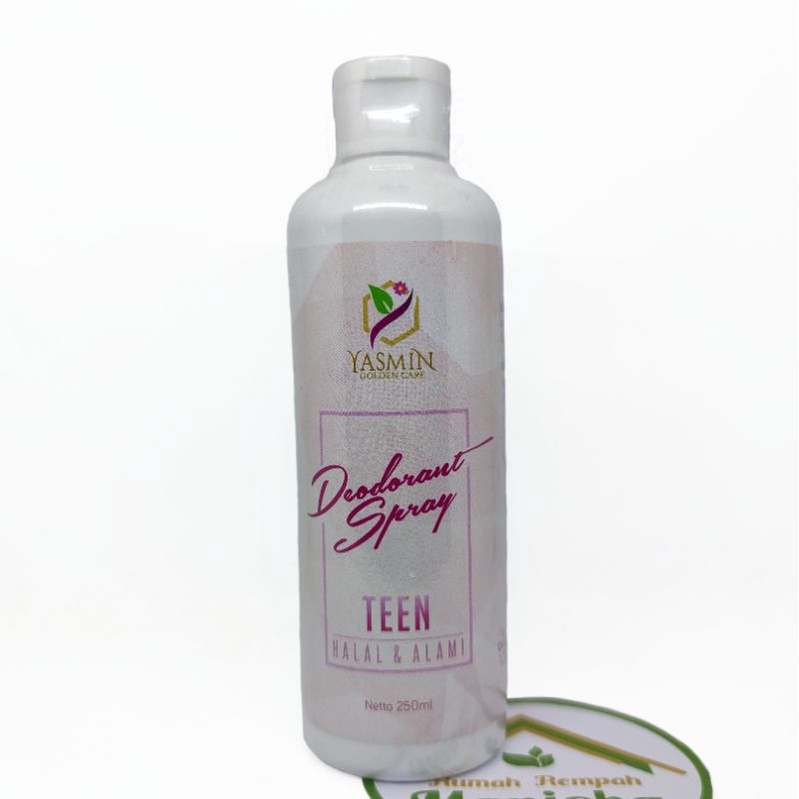 Deodorant Spray Yasmin Refill 250ml BPOM Herbal Halal Non Alkohol / Aroma Romantic Soft Pure Teen Charming Sweet