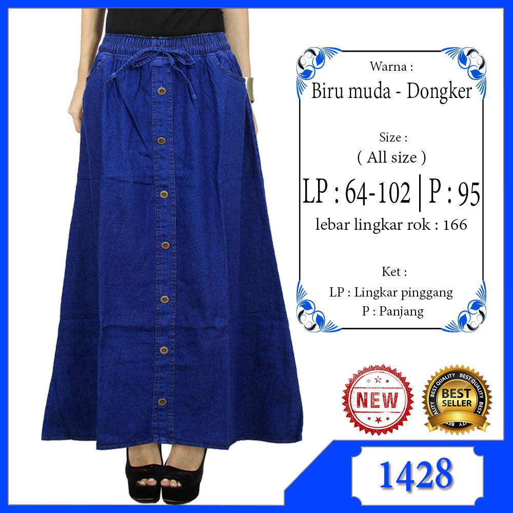 Rok Panjang Umbrella / Rok Lebar Remaja / Wanita Dewasa