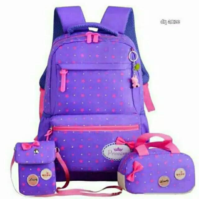 Tas Sekolah Anak Gendong Karakter Kartun Hello Kitty Captain america kumbang superman minions mickey