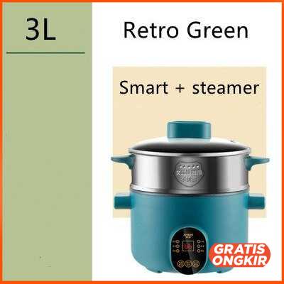 Smart Rice Cooker Mini Cooker 3L 600W with Steamer - JWS-3003A