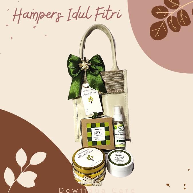 

Hampers Idul Fitri Lebaran True Body Care with chic natural bag tall