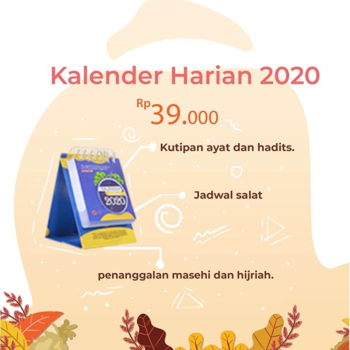 

[RESTOCK] Kalender Harian Muslim 2020