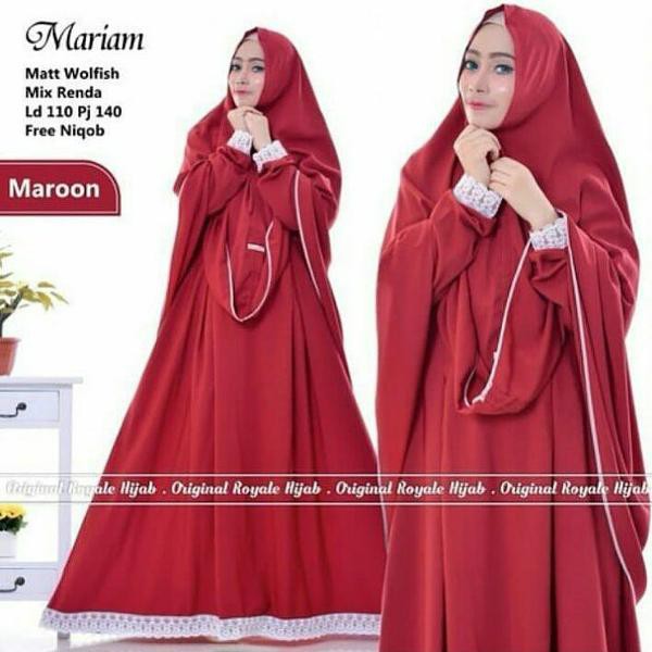 Baju Muslim Gamis Maryam Syari